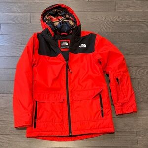 The North Face Orange and Black Jacket